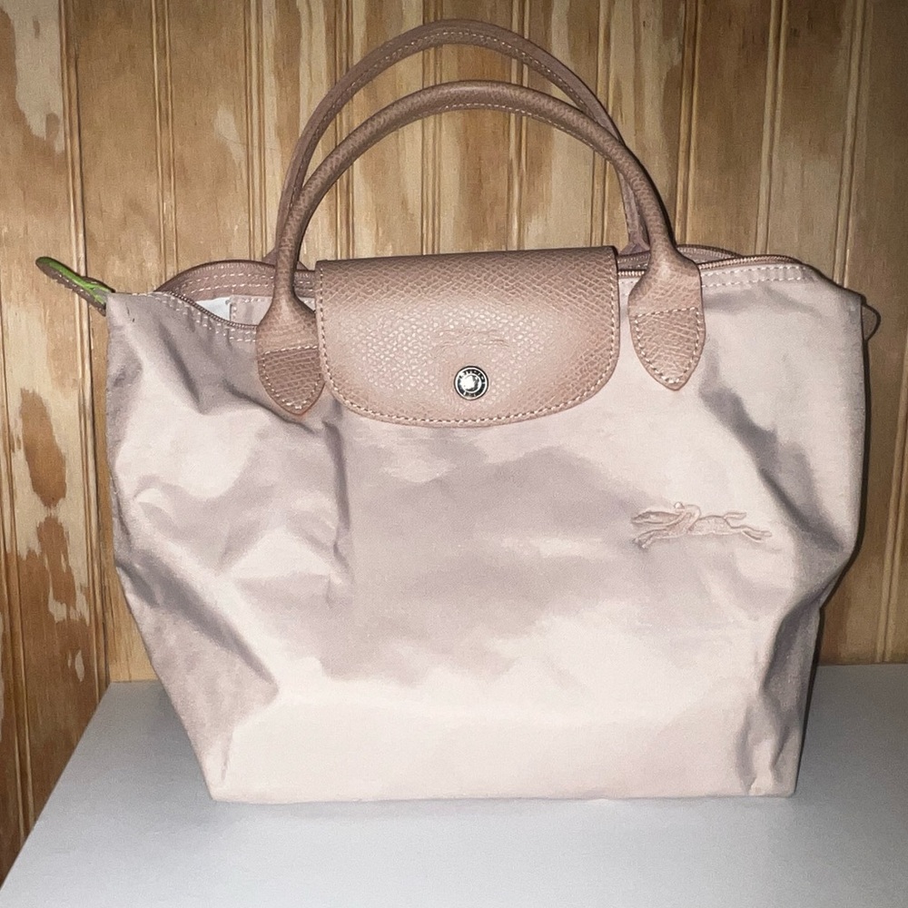 Longchamp Lepliage size small in pale pink
